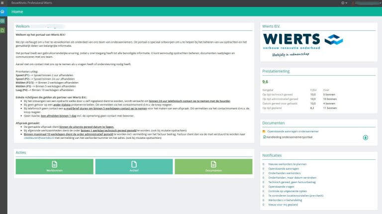 Onderaannemersportaal