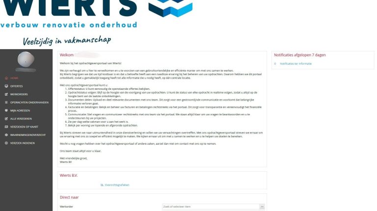 Opdrachtgeversportaal 1
